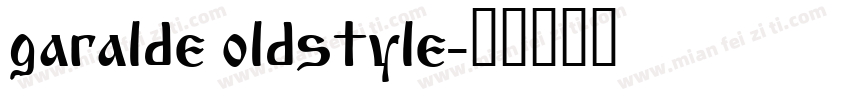 garalde oldstyle字体转换